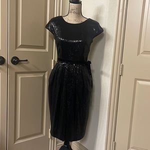 Black Sequined Dress